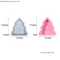 Moules à gâteau en silicone en forme de sapin de Noël, écologiques, personnalisables (OEM/ODM) avec couleurs sur mesure pour la pâtisserie au fondant