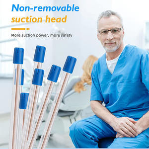 Puntali di aspirazione monouso per l'evacuazione dentale con punte blu 100 pz/borsa materiali di consumo dentale - Product Image 4