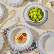 Factory Hot Sales Commercial Kitchen Wholesale European Luxury Decorative Plates Ceramic Dish <b>Set</b> - Product Image 5