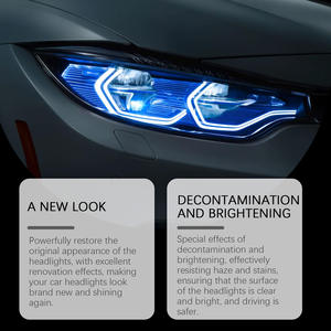 Nettoyant pour phares de voiture, éclaircissant, polissage, élimination des taches, anti-jaunissement, anti-oxydation, agent de remise à neuf, liquide de réparation pour phares. - Product Image 2