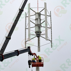 กังหันลมแกนตั้ง EU 20kw 30kw 50kw 100kw สำหรับติดตั้งบนหลังคาบ้านพักอาศัย 48v 96v 120v 380v สำหรับใช้ในบ้าน - Product Image 3