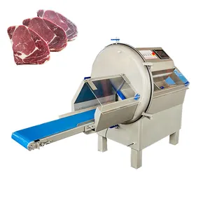 Elektrische Bevroren Snijdende Commerciële Ham Slice Cutter Dubbelzaag Vlees Snijmachine
