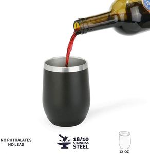 Nouvelle Bouteille d'Eau Tendance et Écologique en Acier Inoxydable Isotherme 12oz, Verre à Vin en Acier Inoxydable - Product Image 4