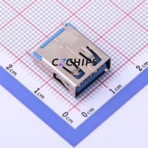 KH-3.0AF180ZJ-15 USB Connector Through hole Component (THT) Connector Type-A USB 3.0 Female Through Hole - Product Image 1