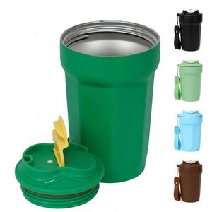 Mug en acier inoxydable personnalisable avec logo, pour boissons chaudes et froides, mini mug à café de luxe avec poignée - Product Image 3