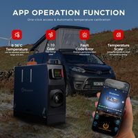 Chauffage de stationnement diesel vertical tout-en-un XMZ avec réservoir de carburant intégré de 5 L, 12 V/24 V, 8 kW, puissance réglable, télécommande pour camion, etc.