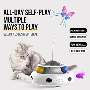 <span class=keywords><strong>Juguete</strong></span> Interactivo <span class=keywords><strong>para</strong></span> <span class=keywords><strong>Gatos</strong></span> 3 en 1 con Mariposa Voladora Automática, Bola y Ratón, <span class=keywords><strong>para</strong></span> <span class=keywords><strong>Gatos</strong></span> de Interior, Juego Diario Autónomo, ODM OEM - Product Image 4