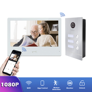 Kit de vidéophone réglable avec écran IPS 10,1 pouces, conception résistante aux intempéries, <span class=keywords><strong>installation</strong></span> facile, moniteur IPS, volume et luminosité réglables - Product Image 1