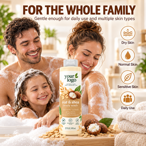 Gel Douche Avoine Formule Végétale Douce Soin Corporel Élimine Impuretés Pores Nourrit Peaux Sèches Rugueuses et Grasses Pour Toute la Famille - Meilleure Vente - Product Image 3