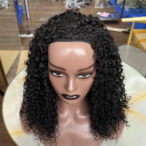 Perruques en cheveux humains vierges bruts vietnamiens à cuticules alignées SDD 16 pouces, style Pixie bouclé, sans dentelle, à porter sur le côté - Product Image 5