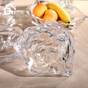 豪华云造型设计水果玻璃板和餐具家居中国供应商透明玻璃板批发商 - Product Image 2