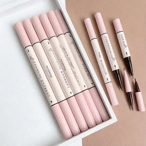 Crayon Eyeliner Liquide Waterproof Pigmenté Couleur Intense <span class=keywords><strong>Maquillage</strong></span> Marque Privée Pailleté 2-en-1 Double Embout - Product Image 3