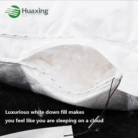 Literie hôtel qualité Literie de luxe Collection Dormir RDS confirmé Oreillers de lit blanc Duvet Plume moelleux Oreiller