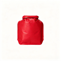 Sac étanche de survie médical de 3 L rouge 100 % imperméable à enroulement pour sauveteur, équipement d'aventure en plein air personnalisé pour nageur
