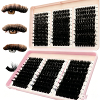 Cils en grappe 8D ultra-denses et volumineux, richement tridimensionnels, pour un look glamour pour les soirées, festivals et carnavals