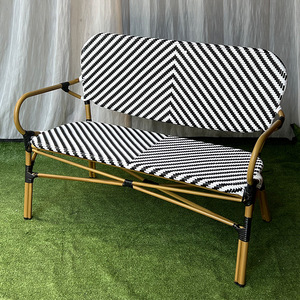 <span class=keywords><strong>B</strong></span> & <span class=keywords><strong>B</strong></span> canapé en rotin extérieur café américain magasin de thé au lait restaurant à l'extérieur jardin français chaise en rotin bambou - Product Image 2
