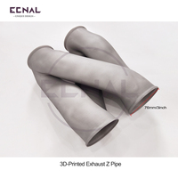 FORMULA Tuyau d'échappement en Z haute performance imprimé en 3D de 3 pouces (76 mm) pour un flux d'air fluide et une faible pression de reflux, pièces automobiles universelles