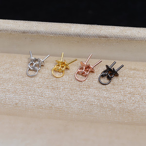 Plaque de perles en argent S925 intégrée, 10 perles, 5277, accessoires de bricolage pour la connexion de bijoux à trou traversant - Product Image 2