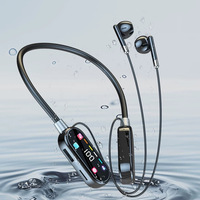 Fabricant Direct 2025 Nouveaux Écouteurs Bluetooth Filaire à Tour de Cou avec Lumière Respirante, Design Créatif, Autonomie Ultra-Longue, Intra-auriculaires