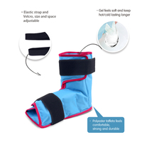 Botte de glace en nylon réglable Pack de thérapie chaude et froide réutilisable et durable flexible lorsque congelé avec sangle Velcro personnalisable