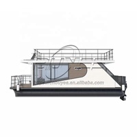 Yacht commercial le plus vendu, bateau ponton en aluminium de qualité supérieure avec cabine fermée pour le divertissement