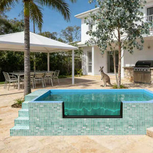 Custom Eco-Friendly Durable Thick Glass Fiberglass Window Garden House Backyard Outdoor Above Ground Spa <b>Pool</b> - Product Image 6