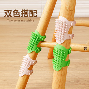 Pet <b>Cat</b> Leg Scratcher Gadget 35-55mm Diameter Silicone <b>Massage</b> Brush For Desk Legs Pet Grooming - Product Image 2