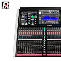 Console de mixage audio professionnelle en aluminium PA DM24 Plus 24 canaux avec écran tactile, effets intégrés, sorties USB et XLR