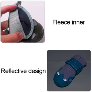Zapatos impermeables y transpirables para perros, botas reflectantes antideslizantes para perros, zapatos para mascotas de otoño e invierno - Product Image 5