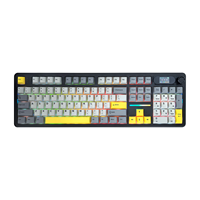 Clavier mécanique OEM 100% avec bouton et écran, filaire/sans fil, clavier de jeu 104 touches, hot-swap, RGB, prix d'usine