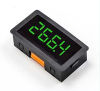 Température numérique Mete ,PT100,J Type universel Thermocouple EGT Sonde Celsius Fahrenheit Rouge DC 5-12V