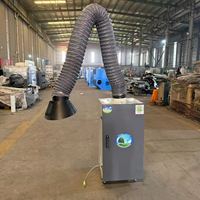 Collecteur de fumée professionnel à bras unique de 2,2 kW pour environnement d'atelier