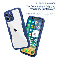 Coque arrière souple en TPU antichoc 360° avec protection d'écran intégrale pour iPhone 12 13 14 15 16 17 Air 18 Pro Max