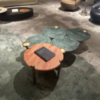Table basse en bois multifonctionnelle en marbre de la collection moderne minimaliste italienne pour le salon et les meubles de maison