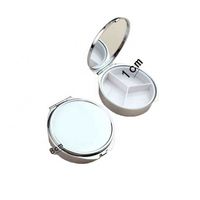 Expédition immédiate : 100 boîtes de rangement pour pilules en métal avec logo personnalisé, boîte à médicaments à 3 compartiments pour l'organisation des pilules, JH Medibox, utilisation hebdomadaire