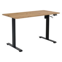 Bureau debout réglable automatique à moteur unique en bois massif moderne pour la maison et le bureau