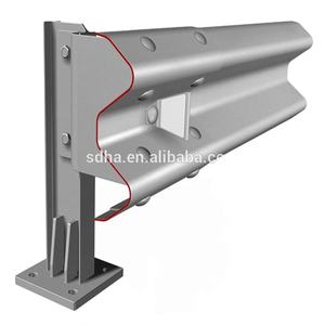 Beam-Schutzgeländer Armco-Barrieren Autobahn-Sicherheitsbarriere Stahl Feuerverzinkt Ingenieurqualität Reflektierend - Product Image 2