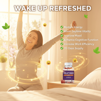 Complément alimentaire premium pour le sommeil, mélange d'édulcorants végétaux, gommes à la mélatonine aux fruits naturels