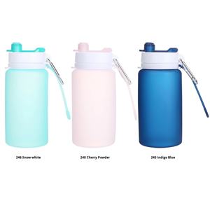 Vaso Plegable de Silicona al por Mayor, Botella de Agua Portátil de 550ml para Ciclismo, Resistente a Altas Temperaturas, Regalo Deportivo para Exteriores, Diseño Moderno - Product Image 5