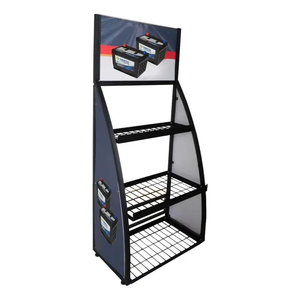 Estante de exhibición de batería de coche de gran oferta, soporte de suelo de Metal, estante de almacenamiento de batería automático para <span class=keywords><strong>tienda</strong></span> de garaje, promoción de <span class=keywords><strong>tienda</strong></span> minorista - Product Image 6
