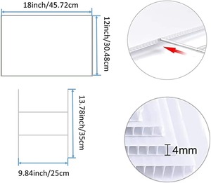 Customized Decoration Lawn Printing Corrugated <strong>Plastic</strong> <strong>Sheet</strong> Waterproof High-Quality 4mm Thick Yard Sign With H Stake - Product Image 4