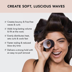 Groothandel Aluminium Thermisch Nylon Haarrollers Set Meerdere Maten Zwart Zelfgrip Haarrollers Voor Lang En Kort Haar