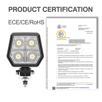 Projecteur de travail LED 40W à montage sur piétement pour John Deere W200M W235M W235R, faisceau large