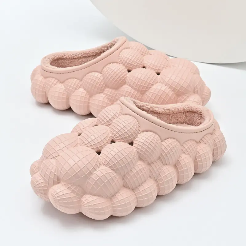 New Designer Bubble Ball Women's Slippers Summer Winter New Lover's Eva Bathroom Slides Home Indoor Anti-skid Sandals Shoes