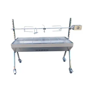 Factory Price Commercial Charcoal Vertical Outdoor BBQ Rotisserie Roaster Grill Machine