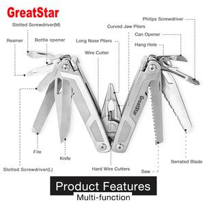 Alles-in-één multifunctionele industriële roestvrijstalen tang met lange neus, 21-in-1 opvouwbare multitool voor tactisch gebruik buitenshuis - Product Image 3
