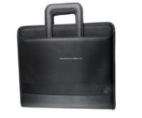 Porte-documents multifonctionnel avec logo en relief personnalisé porte-documents professionnel à poignée rétractable porte-documents et dossiers sac bloc-notes