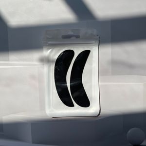 Patchs oculaires réutilisables en silicone noir pour extensions de cils UV, bloquant à 100 % les UV, patchs oculaires UV réutilisables - Product Image 6