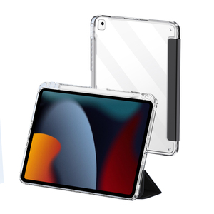 Étui de protection pliable en trois parties pour tablette <span class=keywords><strong>iPad</strong></span> 10,2-10,5 pouces, étui de protection en acrylique antichoc avec emplacement pour stylet - Product Image 1