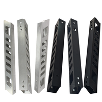 Pièces de tuyaux carrés en métal personnalisées, tube en aluminium, découpe laser CNC, fabrication, support de rehausseur de siège avec revêtement en poudre